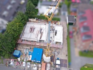 12.08.2021 Hier sind die 5 Reihenhäuser gut zu erkennen