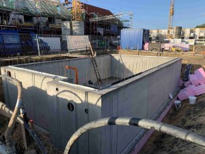 28.09.2021 Das Kellergeschoss nimmt weiter Gestalt an