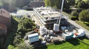 12.10.2021 Hier erkennt man gut die Tiefe des Gartens