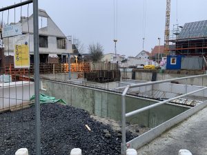 12.01.2022 Der Bau des Kellergeschosses geht weiter