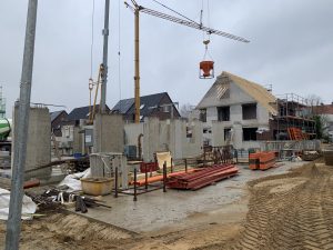 09.02.2022 Das Kellergeschoss ist fertig - nun kommt das Erdgeschoss