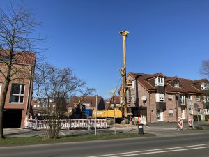 03.03.2022 Die Vorbereitungen für die Aushubarbeiten beginnen...