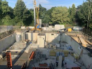 10.08.2021 Hier geht der Kellerbau ebenfalls voran