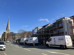 28.02.2023 Viel los auf der Baustelle bei schönstem Wetter