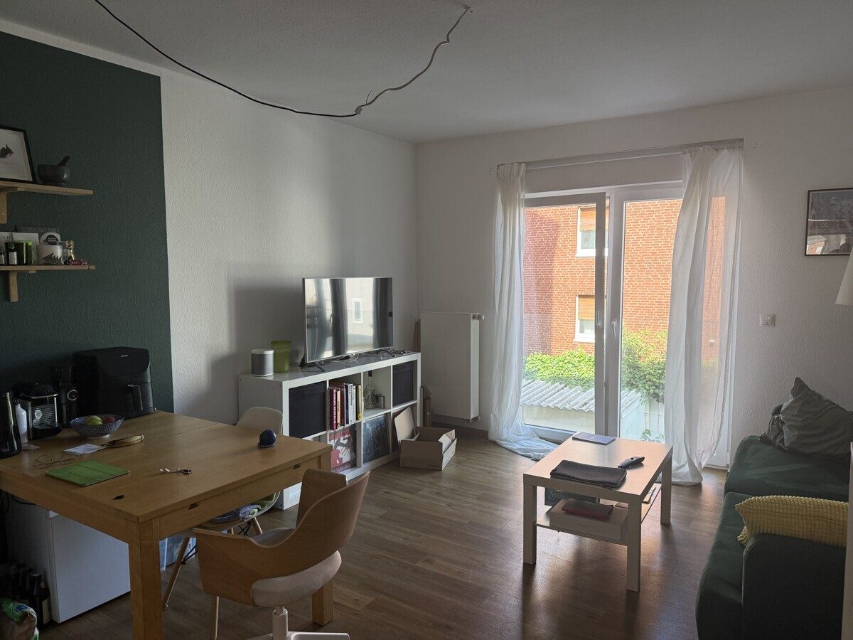 Wohn- und Essbereich m. offener Küche VMI Vermittlung Münster Immobilien GmbH & Co. KG - Immobilienangebot - Münster - Alle - Wohnen, wo Münster besonders lebenswert ist: Helle Wohnung im beliebten Kreuzviertel